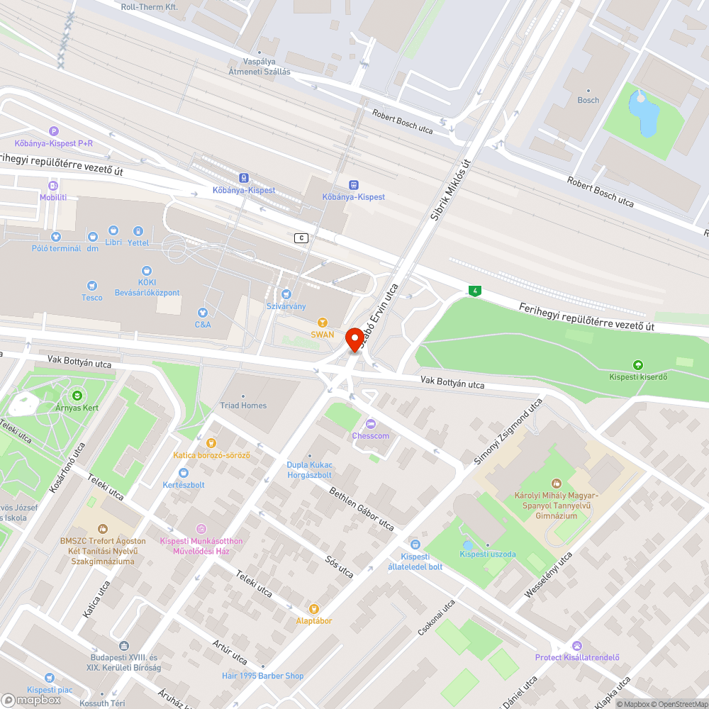 Sérült jelzőtábla bejelentés helye