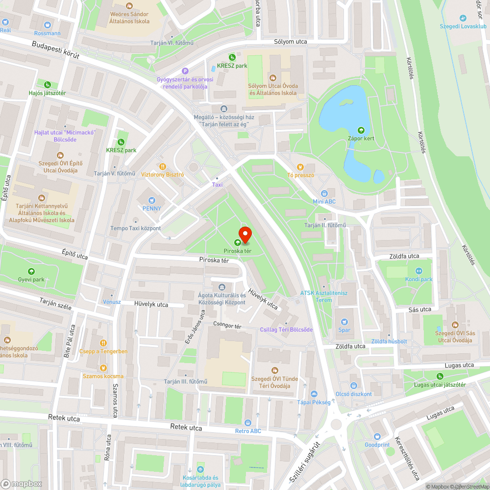 Elhúzott és szabadon hagyott kanális tető bejelentés helye