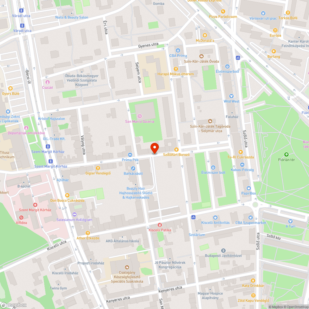 Hiányos fahelyek a Föld utcában bejelentés helye