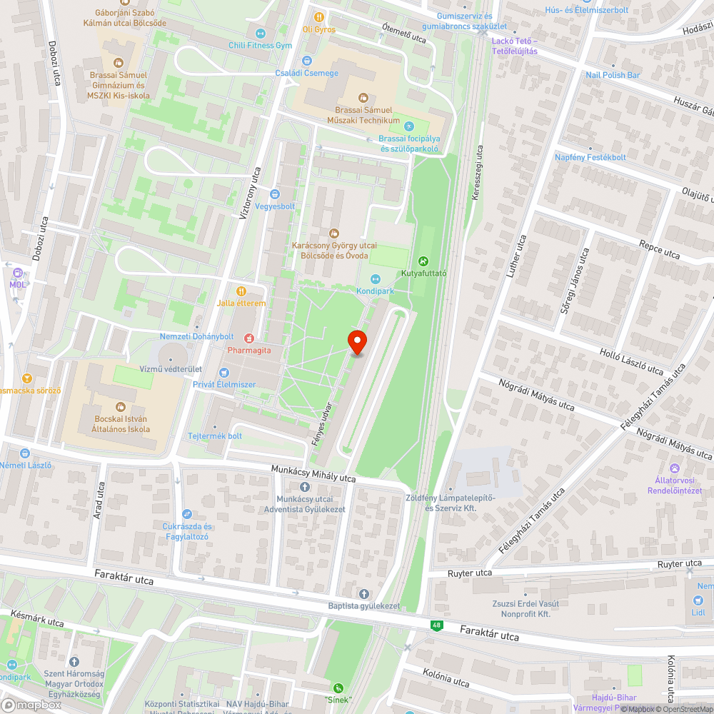 Parkolóhely foglalás bejelentés helye