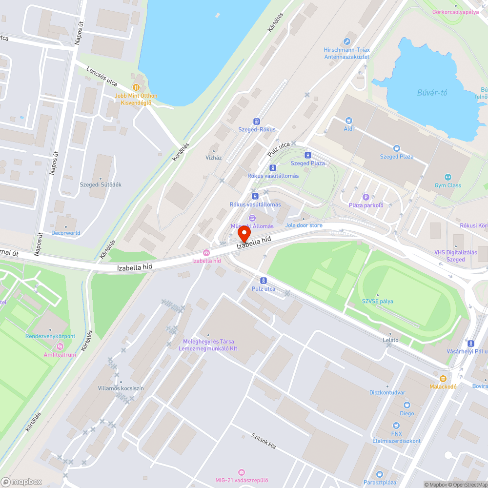 Izabella híd, dilatáció melletti süllyedések bejelentés helye