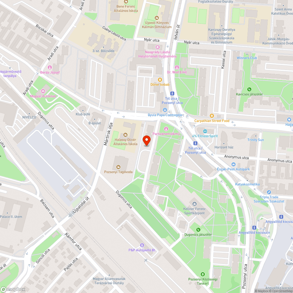 Beszakad fedél bejelentés helye