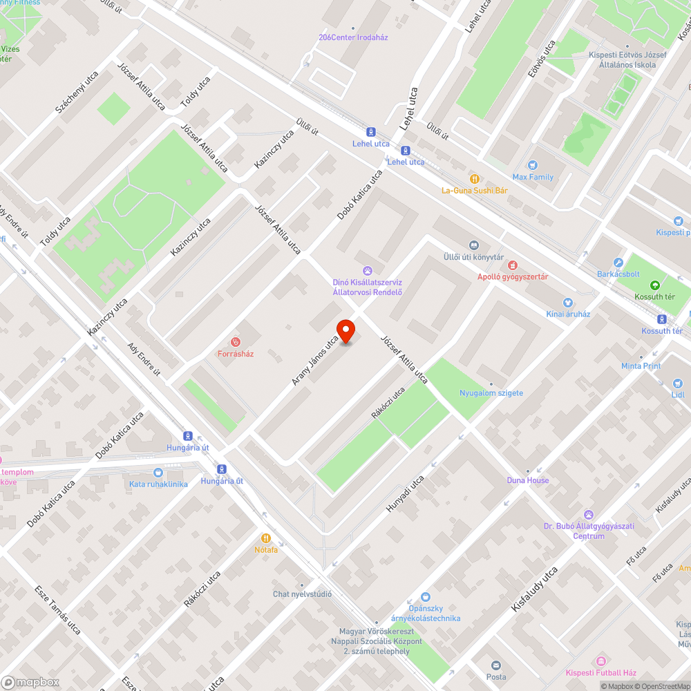 Kidobott matracok bejelentés helye