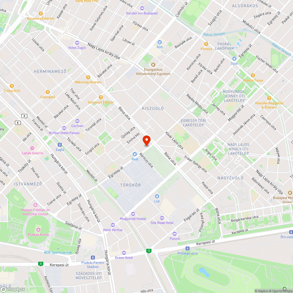 Fák tövében hagyott szemét bejelentés helye