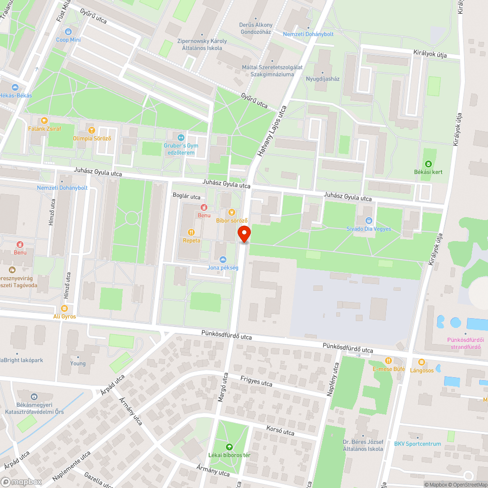 Elborult szemetes bejelentés helye