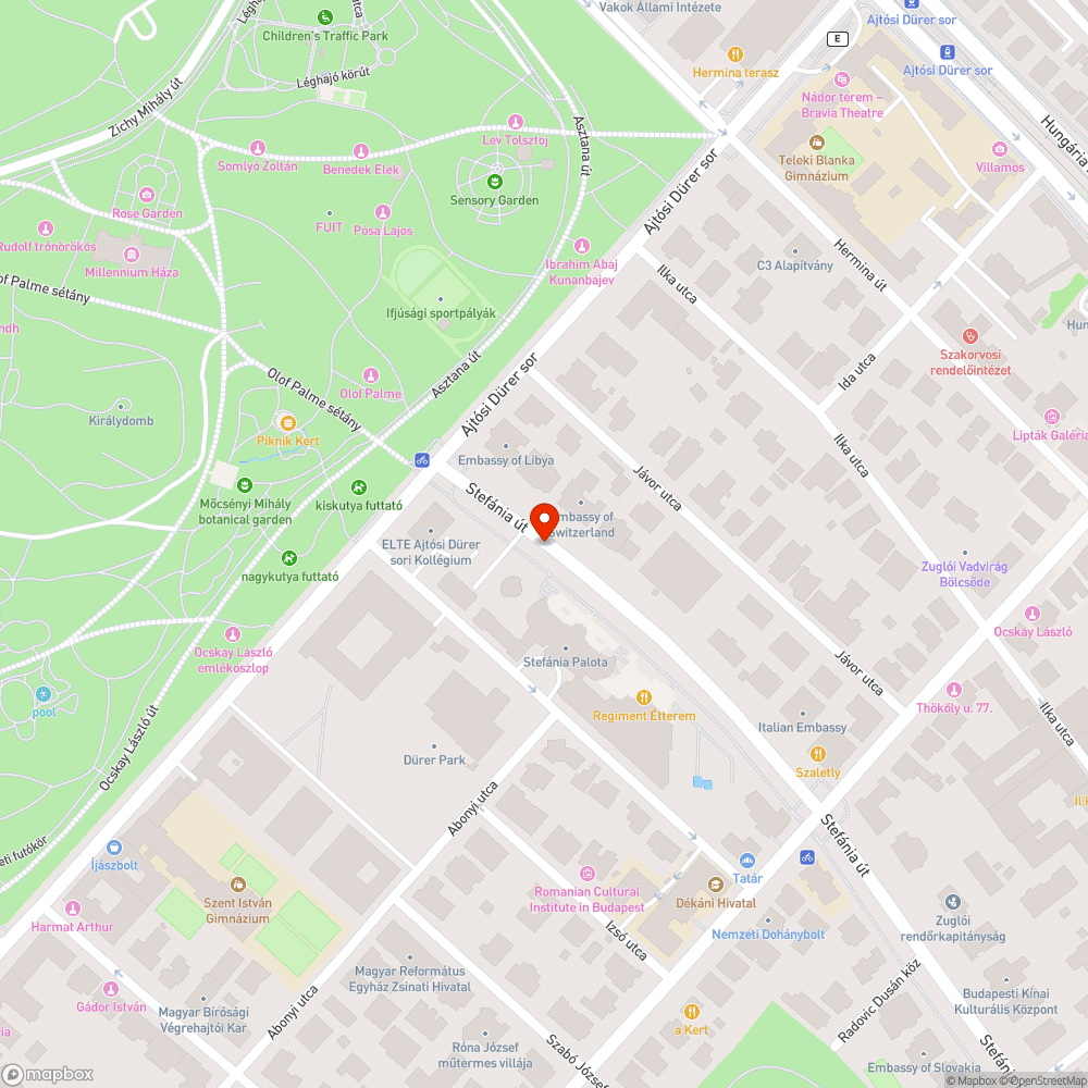 Üres fahely bejelentés helye