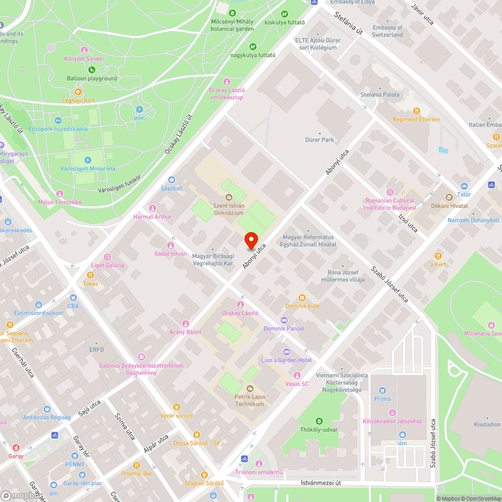 Kátyús járda bejelentés helye