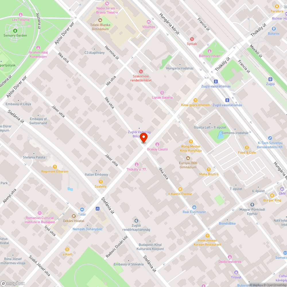 Üres fahely bejelentés helye