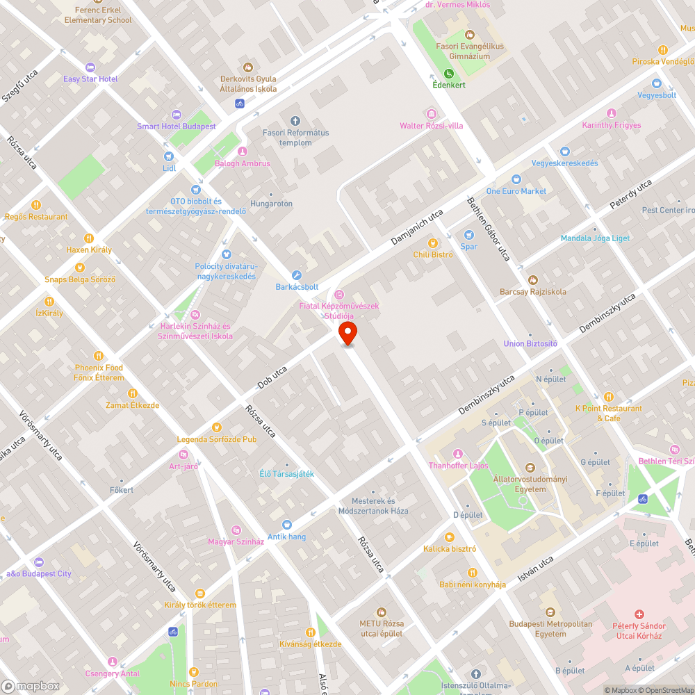 Szétégett kuka bejelentés helye