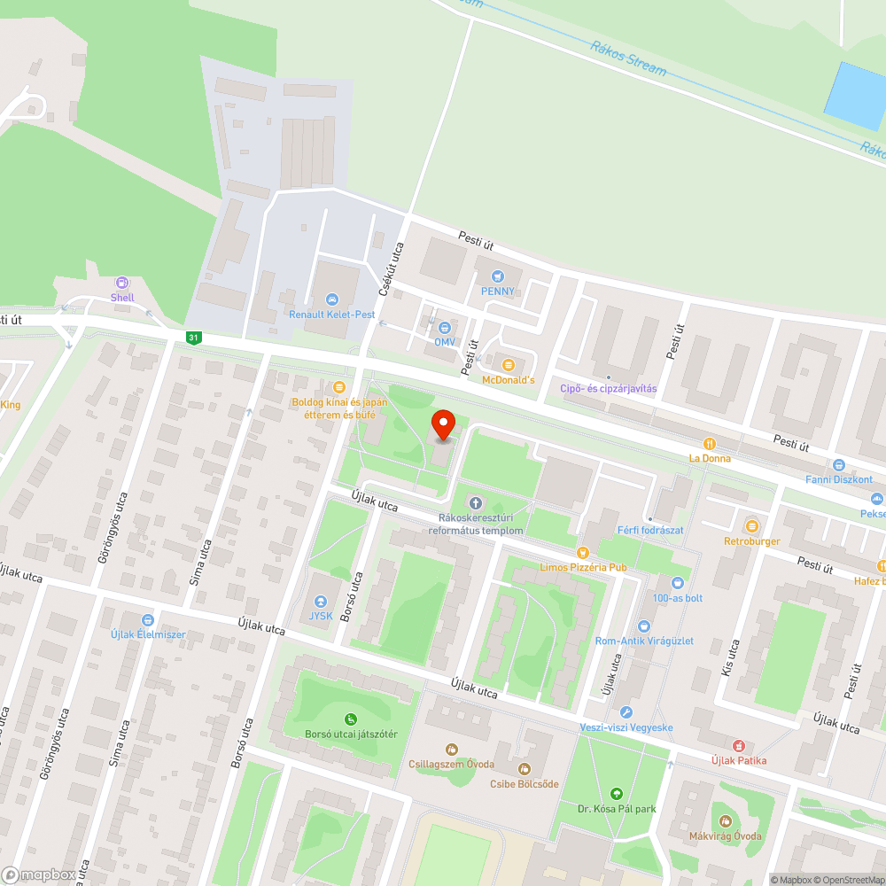 Szemèt bejelentés helye