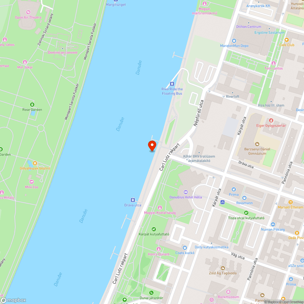 Szemét a Dunán bejelentés helye