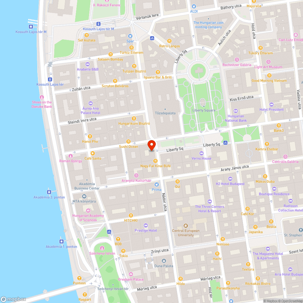 Gyalogosok akadályozása az IM épületénél bejelentés helye