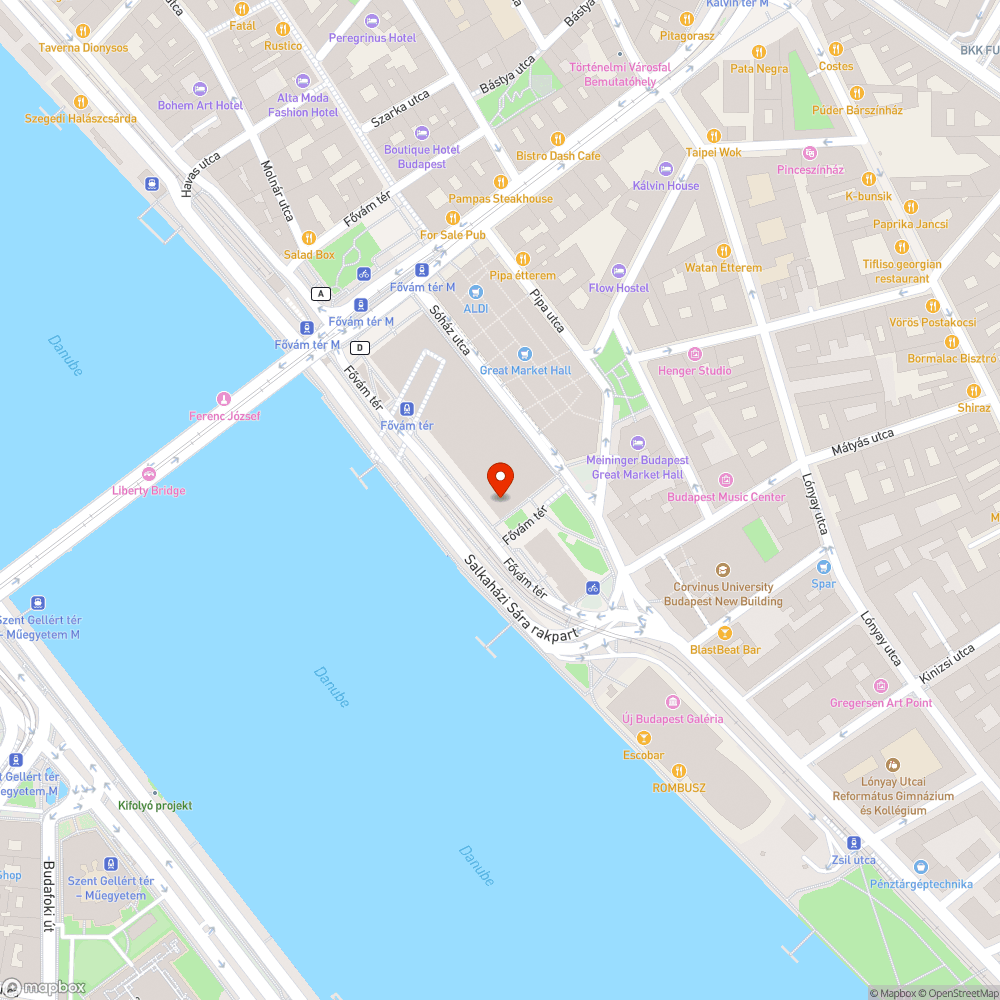 Törött járólap és kődarabok a Corvinus Egyetem mellett. bejelentés helye