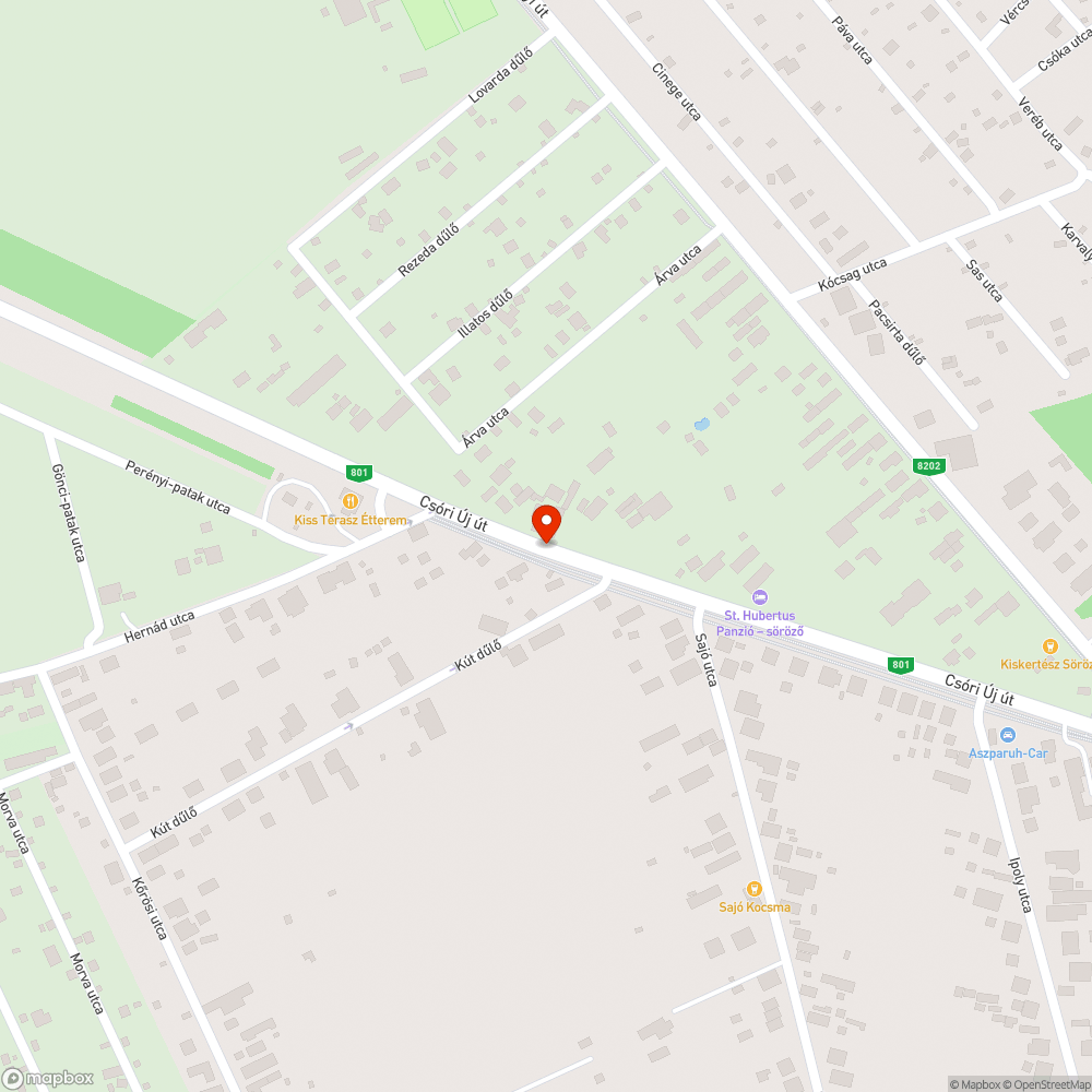 Új Csóri út - nemrégi hatalmas bukkanó bejelentés helye