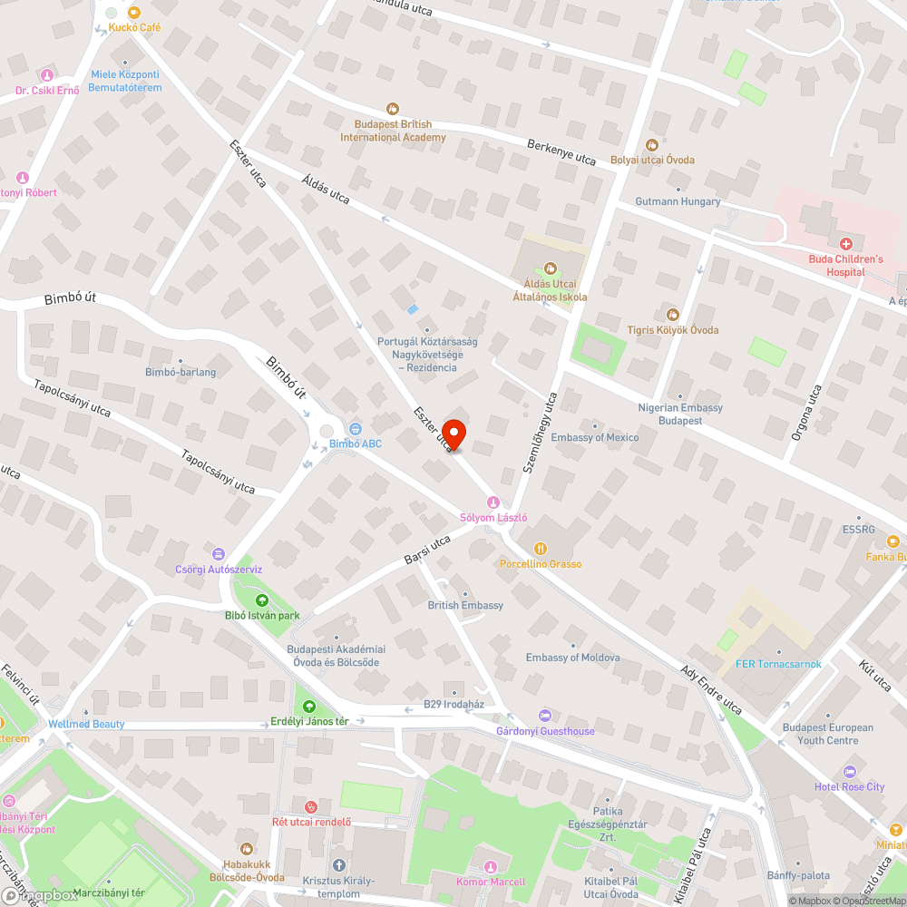 Sötét szakasz bejelentés helye