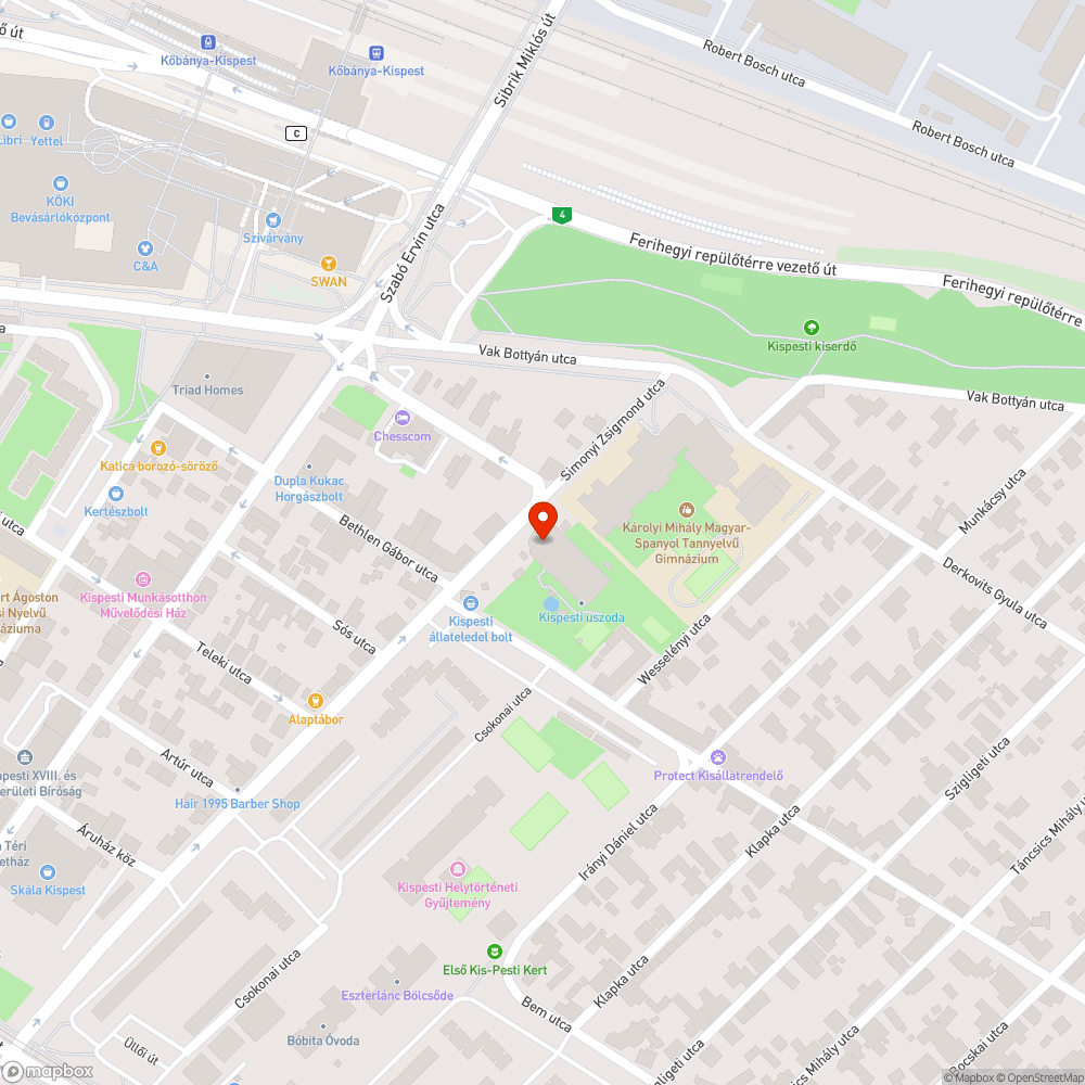 Magyar Telekom fedél kiáll a járda síkjából. bejelentés helye