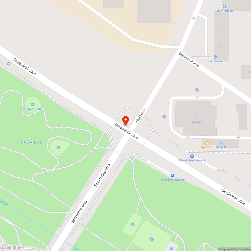 Hiányzó fényterelő bejelentés helye