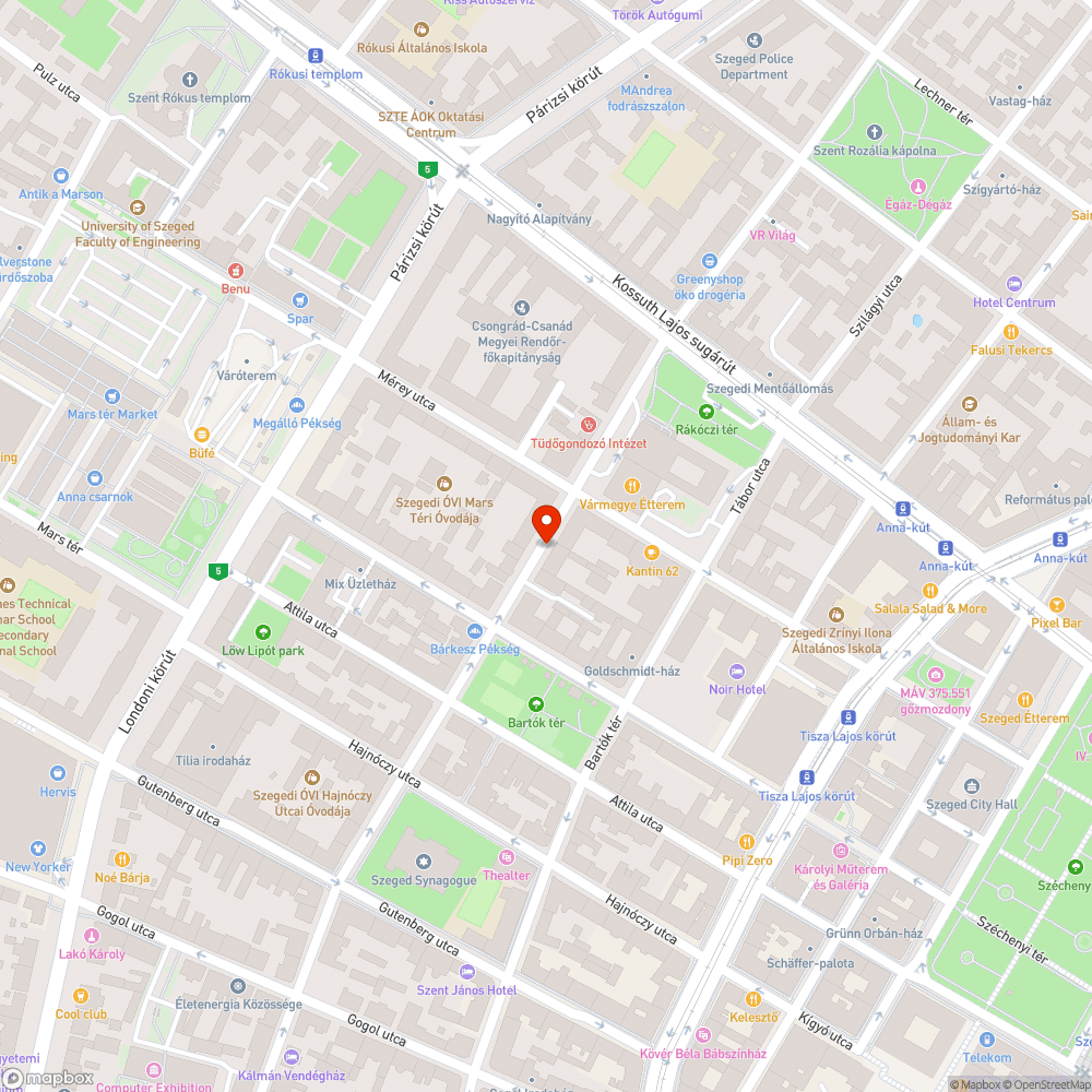 Elhagyott megbontott autó bejelentés helye