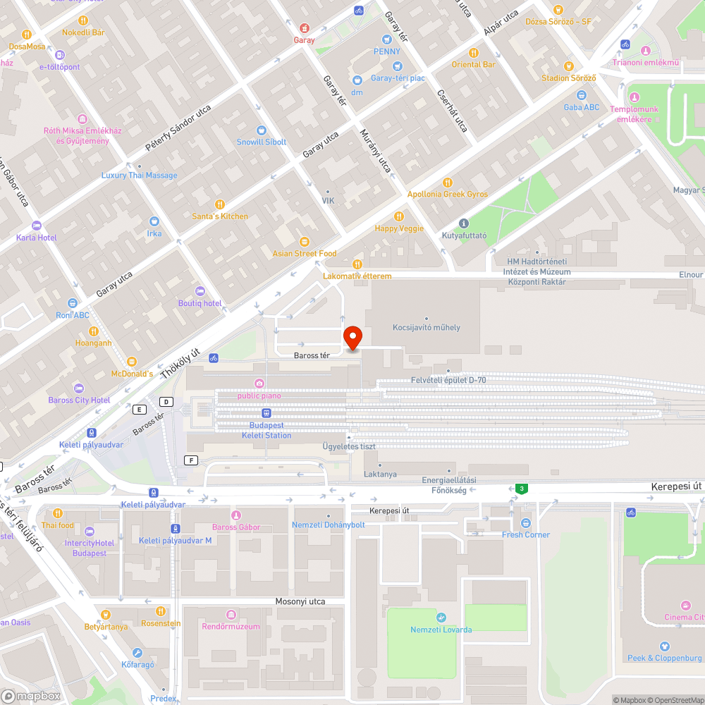 Kidőlt kerékpártároló bejelentés helye