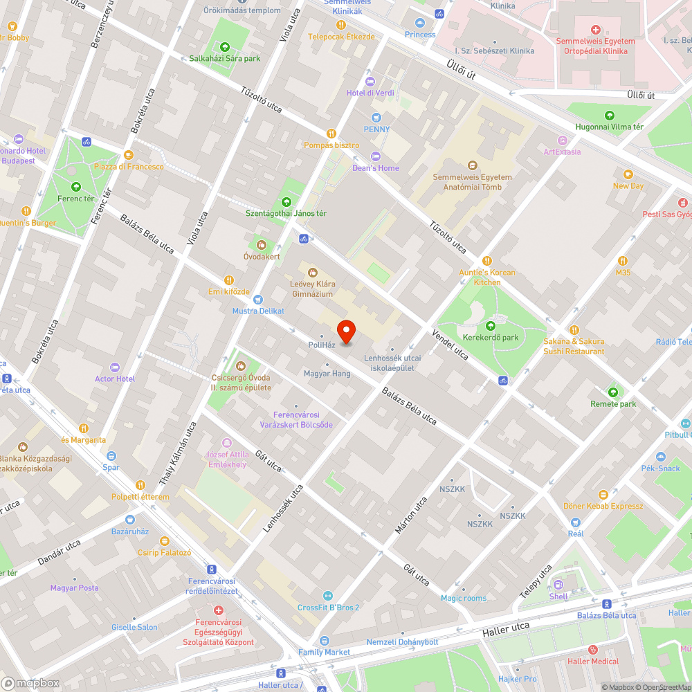 Roncs autó bejelentés helye