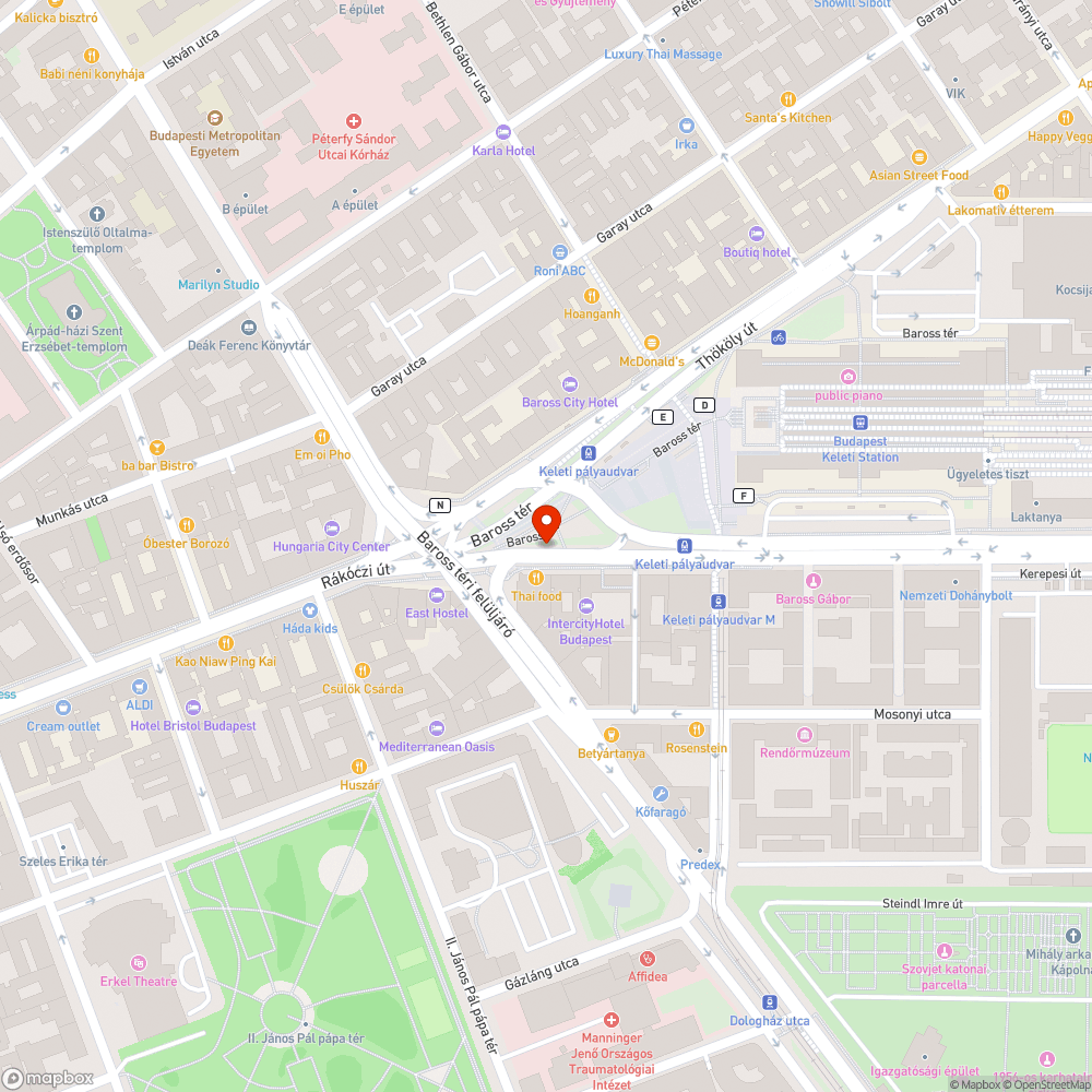 Beszűkült járda a narancssárga tároló miatt bejelentés helye