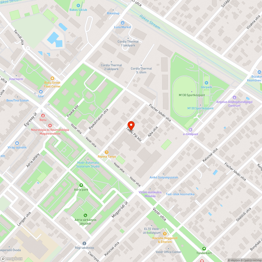 Elhagyott autó bejelentés helye