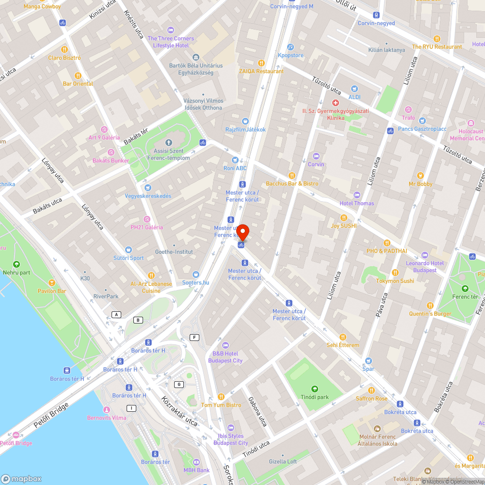 Beszakadó járdaburkolat bejelentés helye