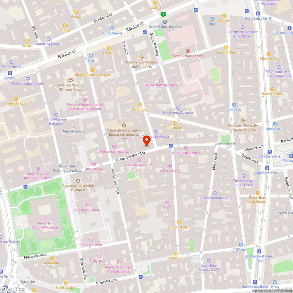 Köztévé a Bródy Sándoron bejelentés helye