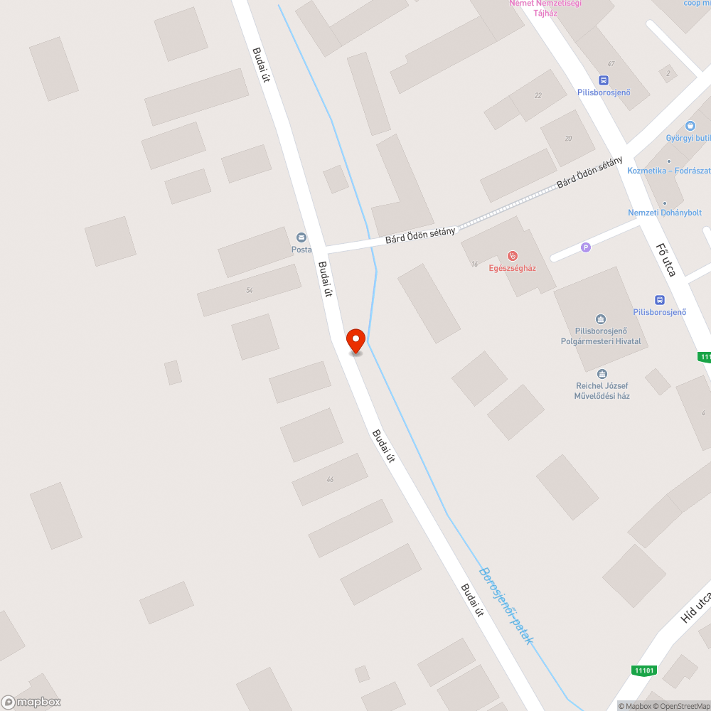 Ágak az úton bejelentés helye