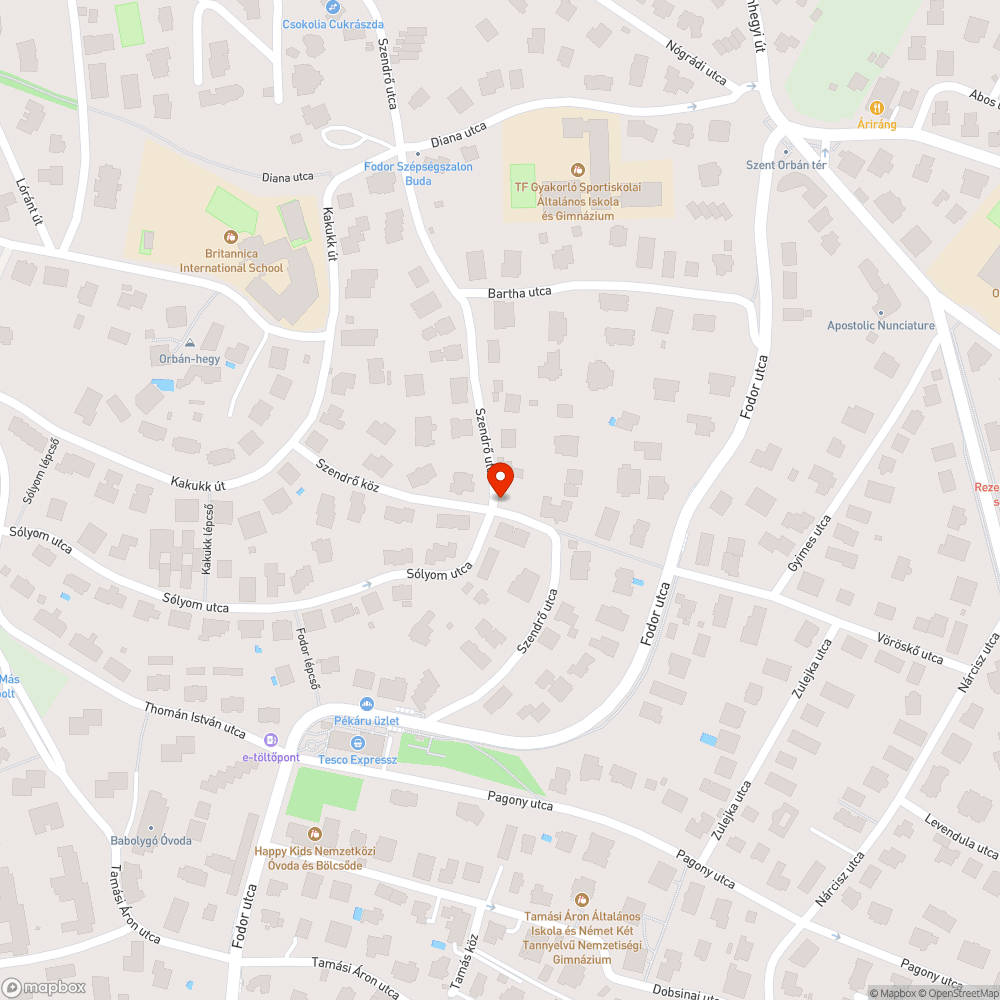 Kidöntött fa bejelentés helye