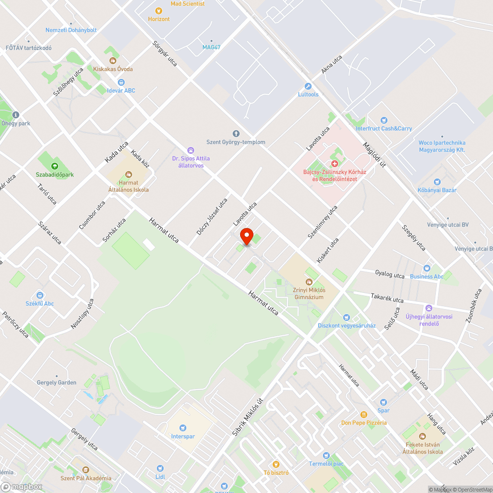 Kidöntött poller bejelentés helye