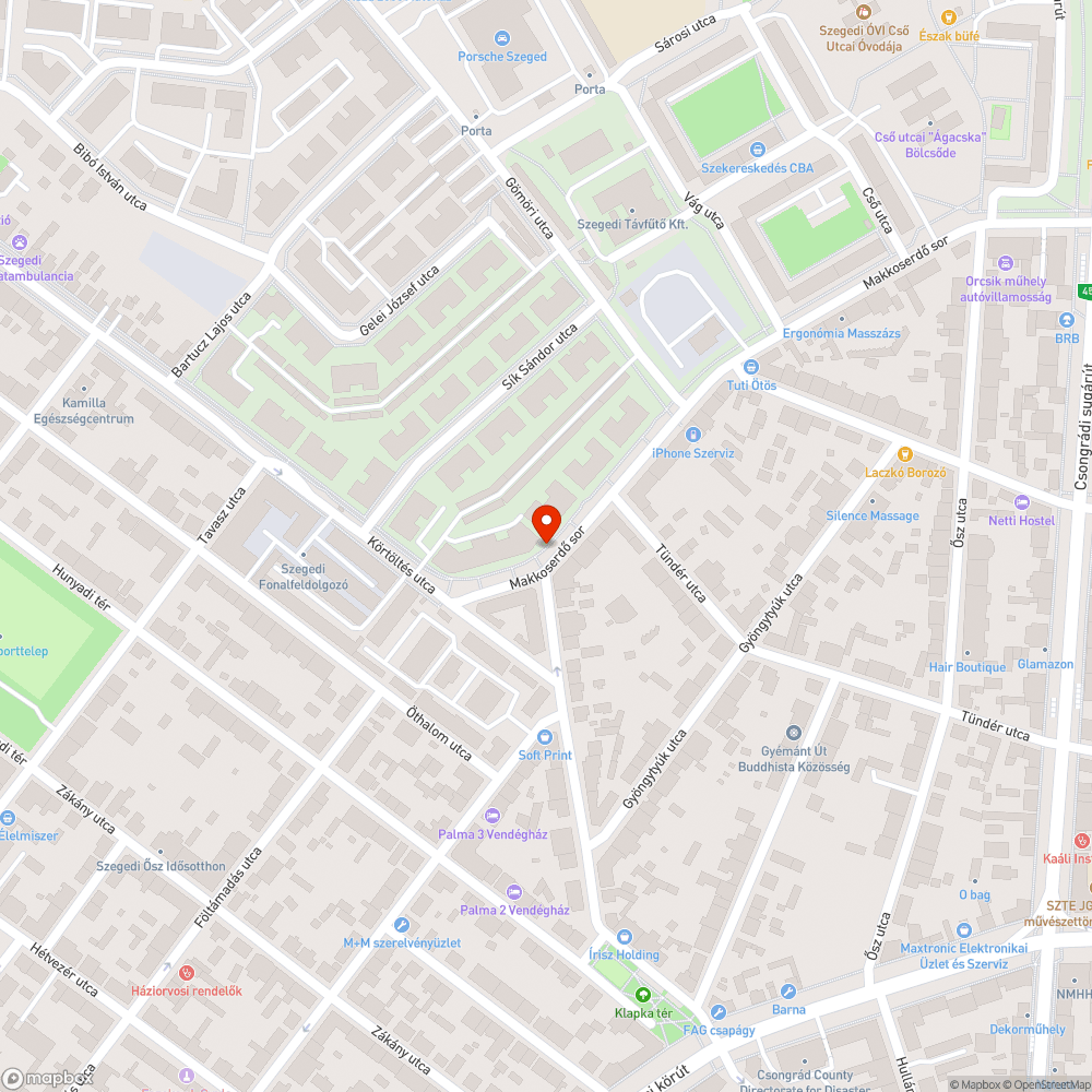 Fagyökér bejelentés helye