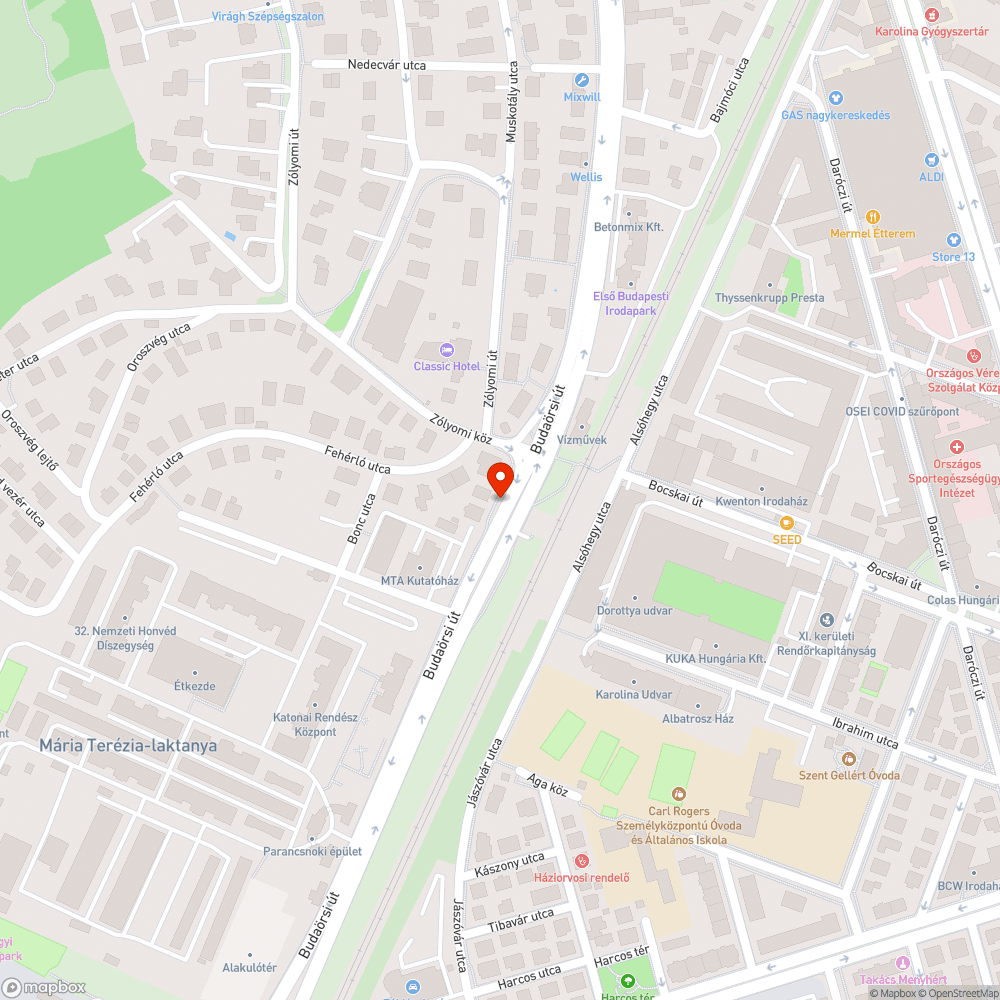 Hibás besorolás rendjét jelző tábla bejelentés helye