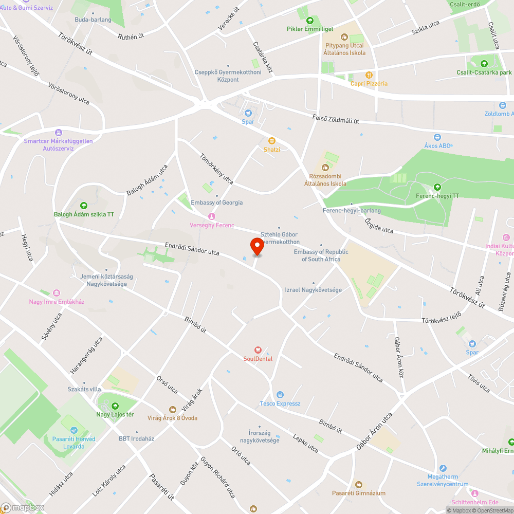 Kátyú bejelentés helye