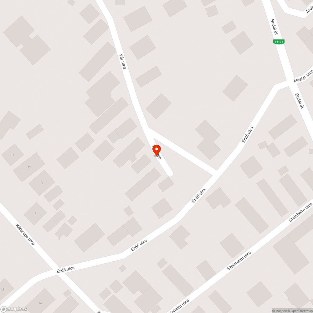 Zöldhulladék a vár utcában bejelentés helye