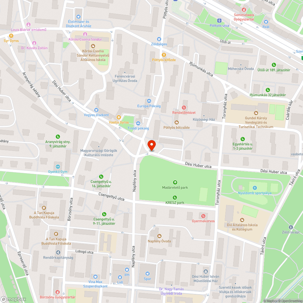 Csatornafedél bejelentés helye