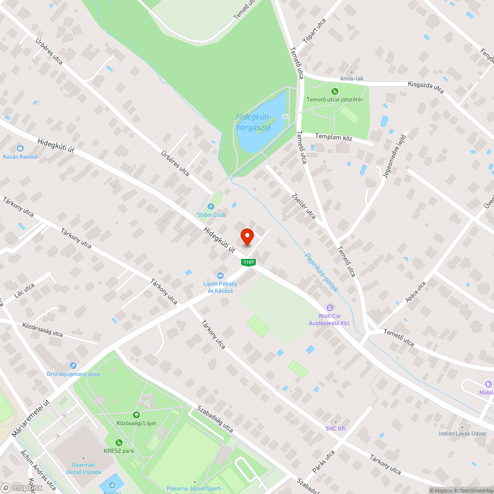 Solymári elágazás (Hidegkúti út-Máriaremetei út sarok) bejelentés helye