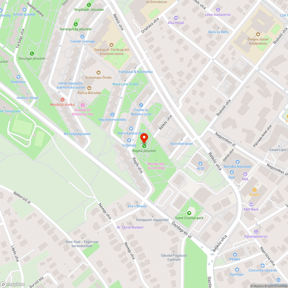 Nagyszeben tér melletti új park, szemét és padok bejelentés helye