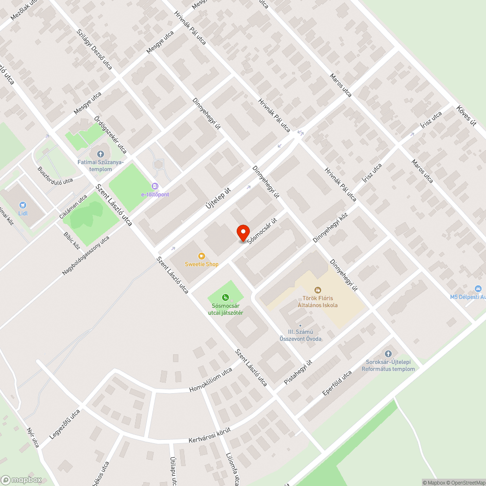 Elhagyott autó bejelentés helye