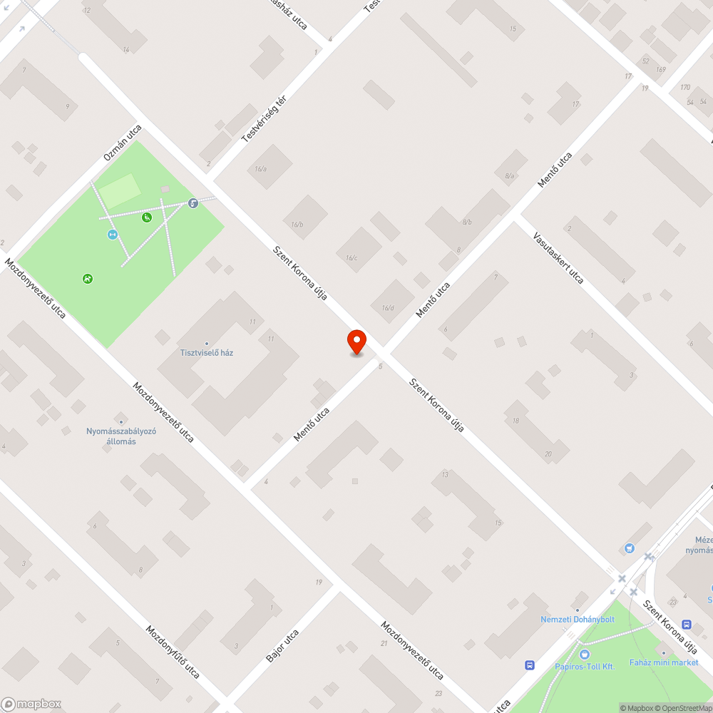 Megszünő járda bejelentés helye