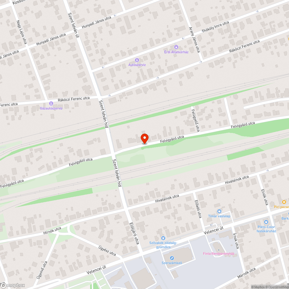 Zsákutca kerékpáros továbbhaladási lehetőséggel bejelentés helye