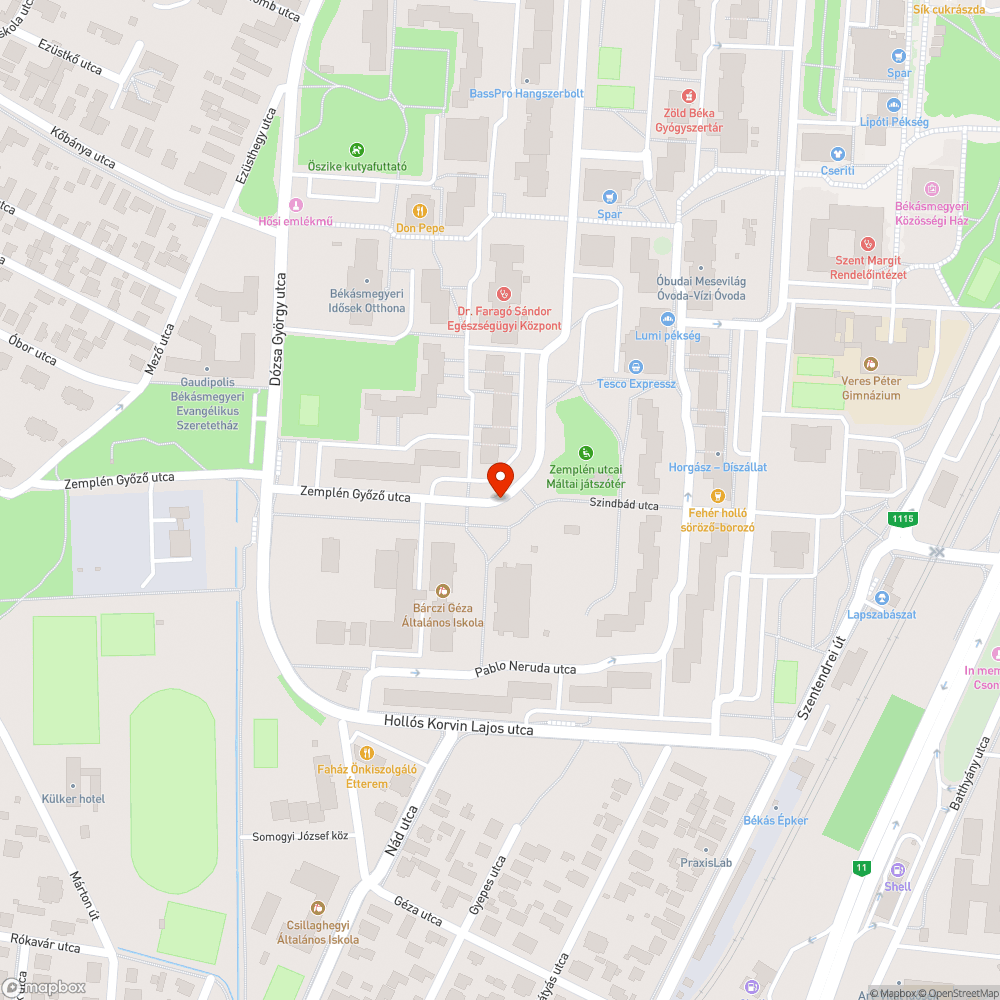 eltört (elfagyott?) ivókút bejelentés helye