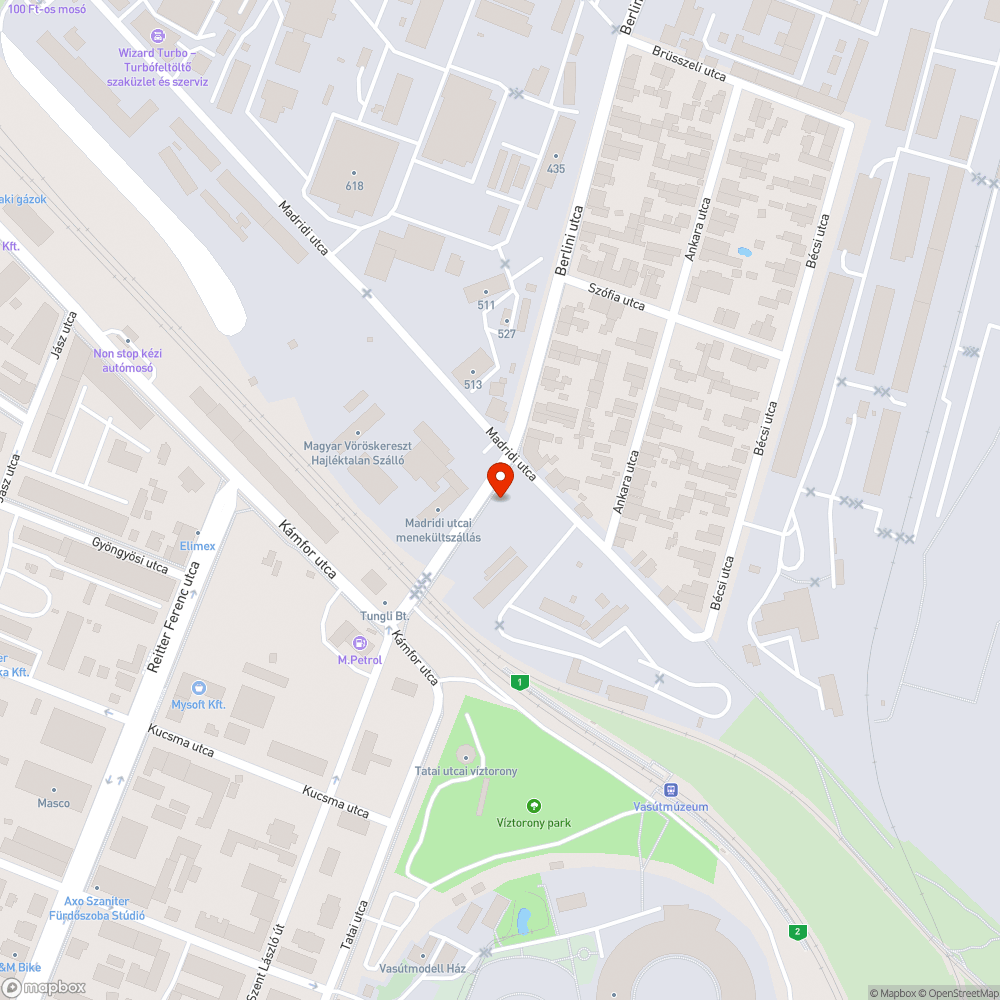 Elhagyott roncs bejelentés helye