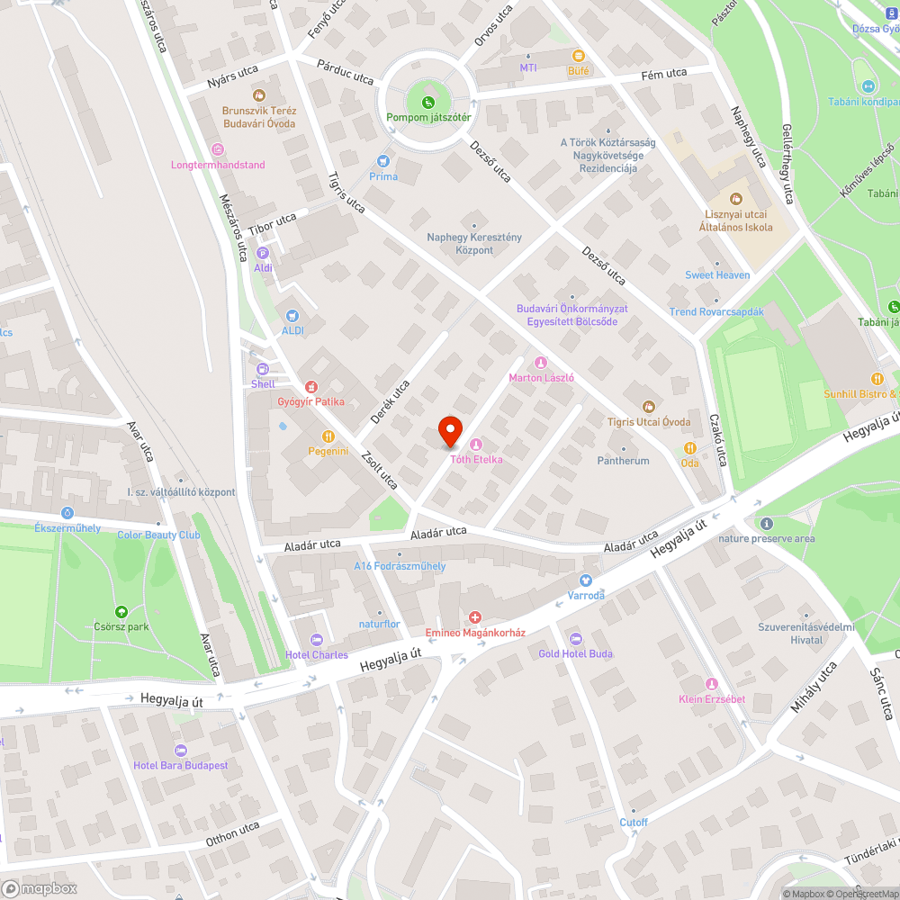 Lámpaoszlop a parkolóban bejelentés helye