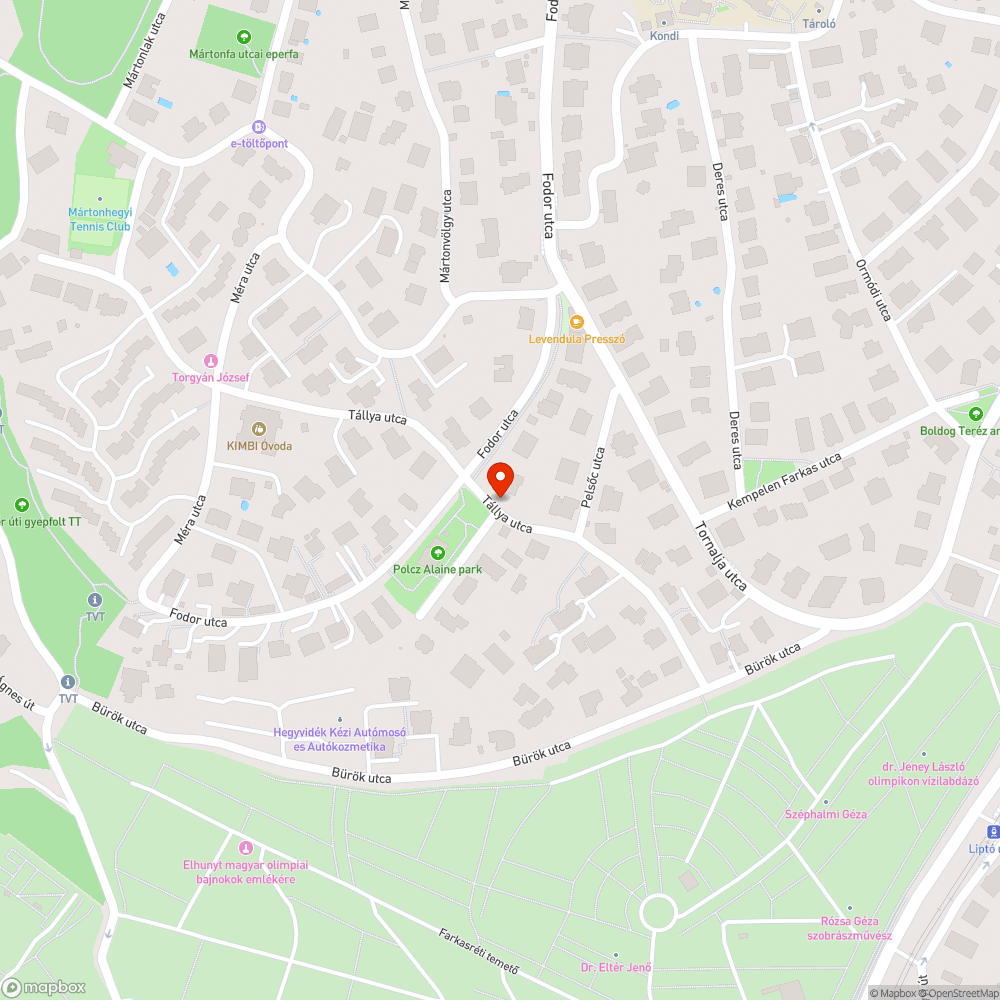 Kátyú az úton. bejelentés helye