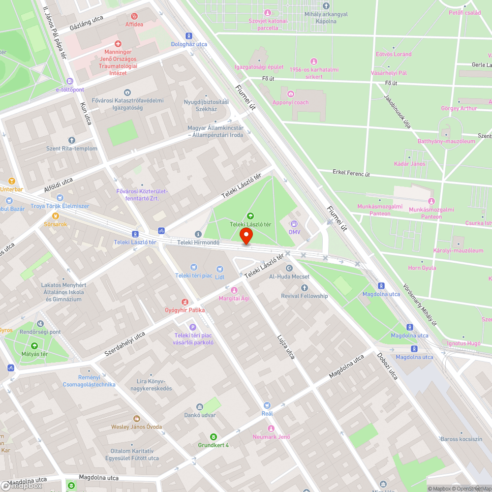 Elhagyott, rendszám nélküli autó bejelentés helye