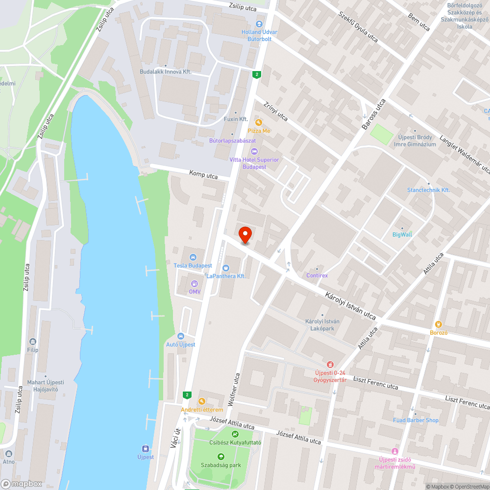 Elhagyott autó bejelentés helye