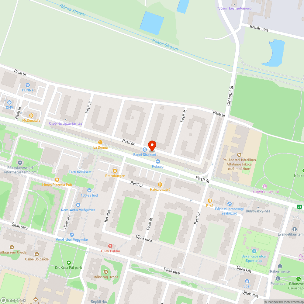 Lyuk bejelentés helye