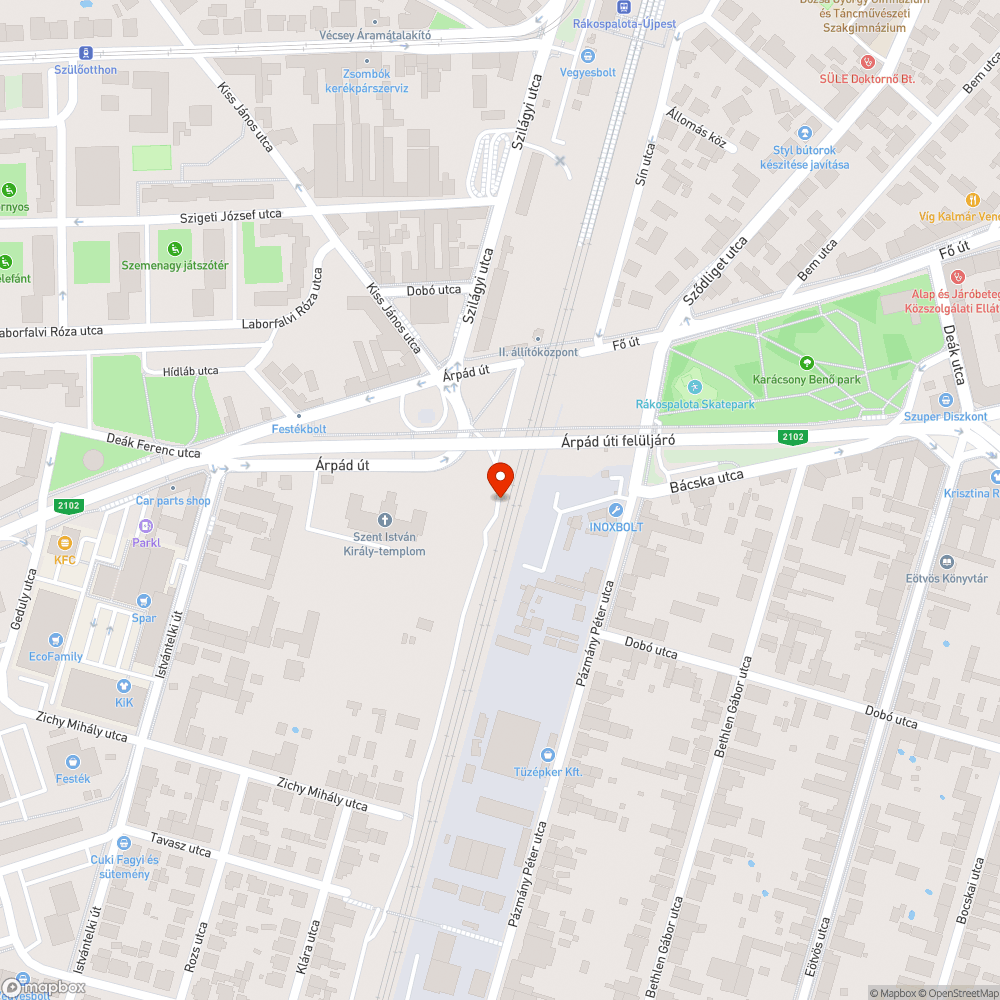 Szemét a vasút mellett bejelentés helye