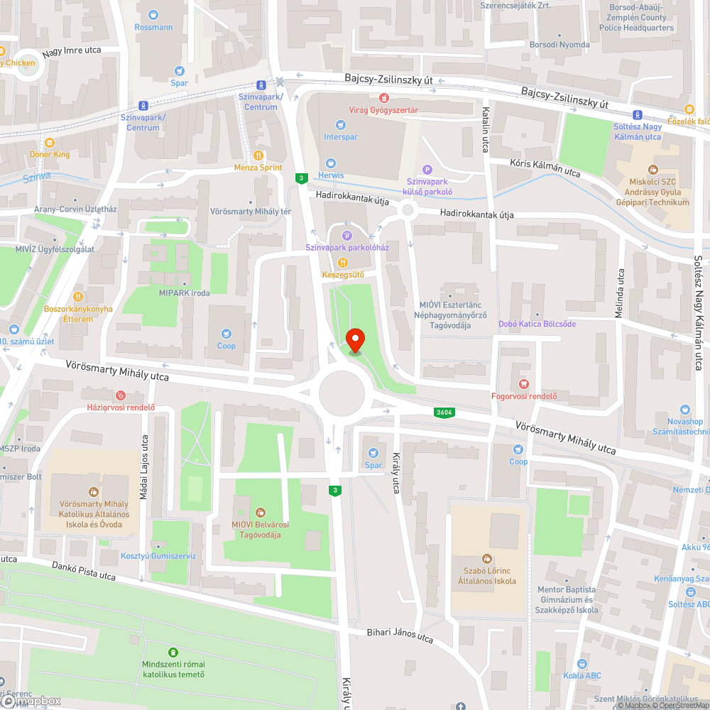 Nyilvános WC hiány bejelentés helye